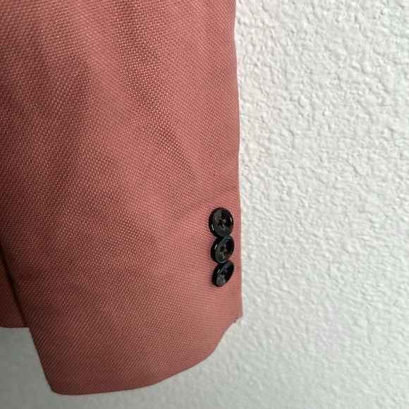 Zara dusty rose wedding pantsuit size 40 blazer 32 pant - Picture 9 of 16